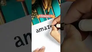 AMAZON logo#calligraphy #art #subscribe #like#shere