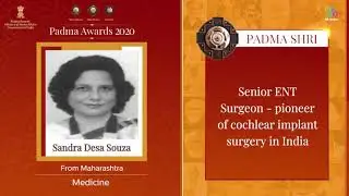 Dr. Sandra Desa Souza | Medicine | Padma Shri | Padma Awards 2020