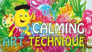 Calming Art Technique. Great Tool for Calming Upset or Distressed Child. Antistress Art.