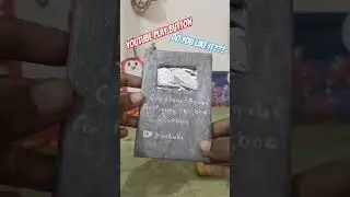 Homemage cardboard youtube play button #diy #building#artandcraft #cardboardcrafts#papercraft#craft