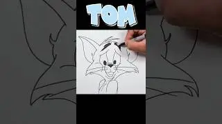 How To Draw TOM THE CAT | Tom & Jerry  #shorts #shortvideo #drawing #art #tomandjerry
