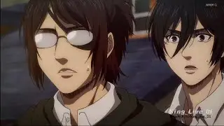 Shadis blows up the Train - Attack On Titan Episode 86