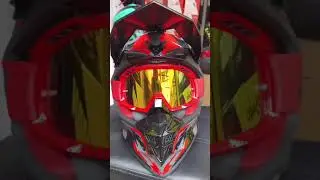 Look at the SOMAN Red Helmet: Bold and Stylish#RidersAura #MotorcycleGear