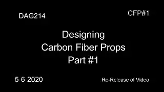 Designing a Carbon Fiber Prop #1