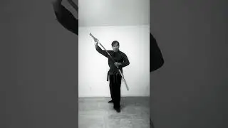 Mastering the quick draw technique using a katana. #sword #shinobi #shorts #ninjato #swordsman #fyp