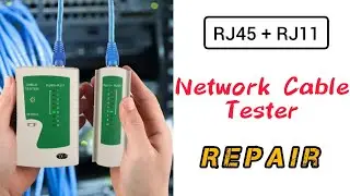 RJ45 + RJ11 Network cable Tester Repair.#electronic #network #electronicsrepair #abhitechmadhugiri