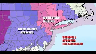Winter Storm Warnings for Much of Northeastern Pennsylvania to Western Southern New England