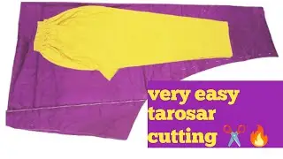 Tarosar Cutting Easy Method ✂️ | Salwar Cutting For Beginners | Sewing Tutorial