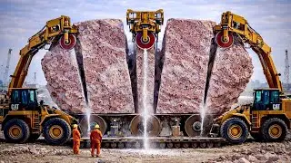 Unbelievable Marble Factory Process | From Huge Stones to Beautiful Marble