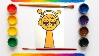 How to draw Oren from Sprunki #drawing #painting #sprunkidrawing #easydrawing