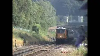 A look back to Hassocks 73205 and 73209 tailed by 47786 on The Brighton AC DC 25 July  2009