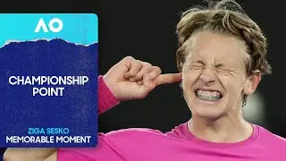 Championship Point | Ziga Sesko Wins the Boys' Singles Title | Australian Open 2026