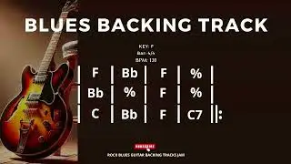 Shuffle Blues Backing Track in F 130 BPM