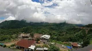 Peaceful Mountain Clouds in Slow Motion