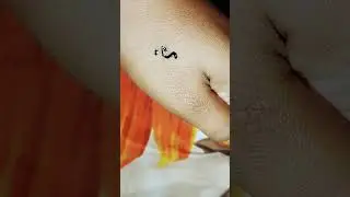 simple long bindi design fr girls 😍subscribe fr more Vedios😊