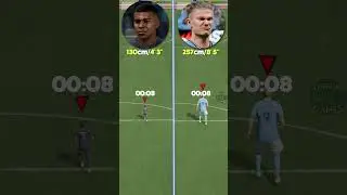 tiny MBAPPE vs giant HAALAND - FIFA RACE!😂#shorts #fifa #fifa23 #race #mbappe #haaland #eafc24