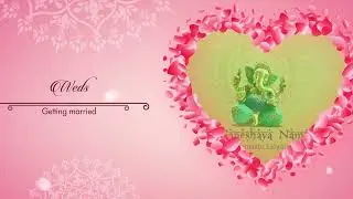 Green screen Title Wedding Invitations/Save the Video Free Download Text Template/ The Light Wedding