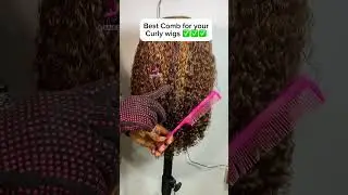 Best comb for your curly wigs #hairtok #wigs