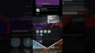 Destiny 2 Tuesday Reset : Nov 2, 2021: The 25th Hour Banshee Weapon Roll Report