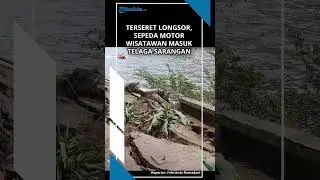 TANAH LONGSOR, SEPEDA MOTOR WISAWATAN Tercebur ke Telaga Sarangan Magetan