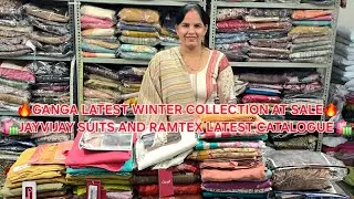 🎊GANGA LATEST WINTER COLLECTION AT SALE 🎊JAYVIJAY SUITS AND RAMTEX LATEST CATALOGUE 💥