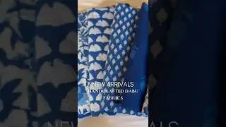 Handblock printed Dabu Cotton Fabrics✨#Theindianethnicco #dabu #indiantextiles #handblockprinted