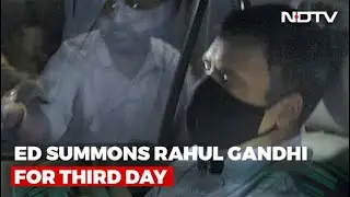 Rahul Gandhi Summoned By Probe Agency For Third Consecutive Day Today