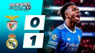 ✅  Con GOL de VINICIUS JR, el REAL MADRID le GAN&Oacute; 1-0 al BENFICA en un PARTIDO CALIENTE