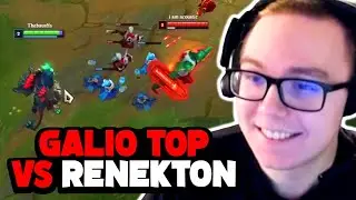 How TheBausffs gets away playing Galio Top Lane into a RENEKTON MATCHUP