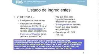 Etiquetado M3 Ingredientes y Alergenos