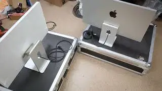 Apple Studio Monitors. Tilting Vs Tilting & Height Adjustable Stands