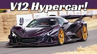 Apollo Intensa Emozione - &euro;2.3M Hypercar - 780hp V12 Engine SOUND - Goodwood Festival of Speed 2018