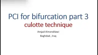 PCI for bifurcation part 3