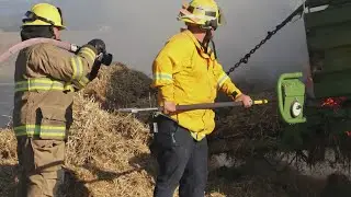 2-alarm fire destroys farm equipment in Lebanon