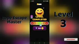 Rope Escape Master Level 3 Walkthrough 🪢🧠 | Puzzle Escape Game | Go Answer