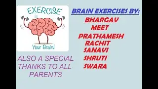 || Brain exercises || Performed by the students of Mastermind classes ||