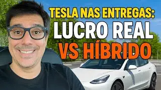 Entreguei o dia todo com Tesla: veja o lucro real comparado a um híbrido