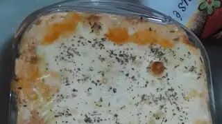 A janta de hoje foi lasanha