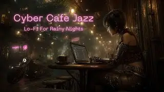 Cyberpunk Caf&eacute; Lo-fi Jazz &bull; Moody Ambient Beats for Late Night Coding in the City