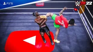WWE 2K22 IshowSpeed, vs Andrew Tate, vs MrBeast, vs KSI, | Extreme Rules WWE Championship Match 4K