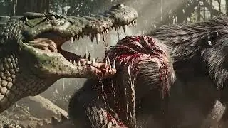 KING KONG vs TITAN LAND CROCODILE: Brutal Swamp Battle: Cinematic Monster Movie