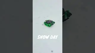 Winter Off-Roading: Grave Digger Takes on the Snowy Terrain #monstertruck #monsterjam #snow #family