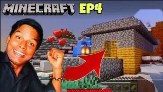 I BUILD MY SAFE POINT🛖 IN MINECRAFT EPISODE 4 HINDI GAMEPLAY 