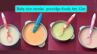 4 month baby foods~Homemade stage 1 baby solid porridge~Starting baby brain puree recipes!faithvibes