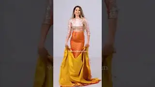 Drape Saree Without Petticoat | modern saree draping styles | saree draping for slim look | #shorts