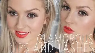 GRWM Glamorous Lips & Lashes! Orange! ♡ Shaaanxo
