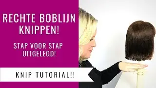 RECHTE BOBLIJN KNIPPEN | BOB HAIRCUT TUTORIAL | Dazzling Beauty