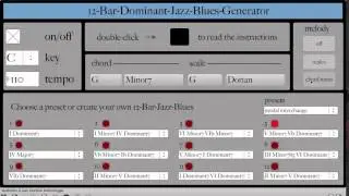 12 Bar Jazz Blues Generator - Akingsmercury