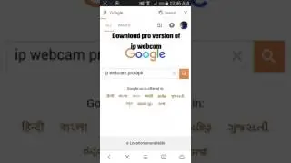 How to Make your anroid phone a webcam . Ip webcam pro .