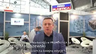 PROPLASTICA Sp. z o.o. zaprasza na 5 edycję Targ&oacute;w Innoform&reg; Bydgoszcz, 27-29.09.2022